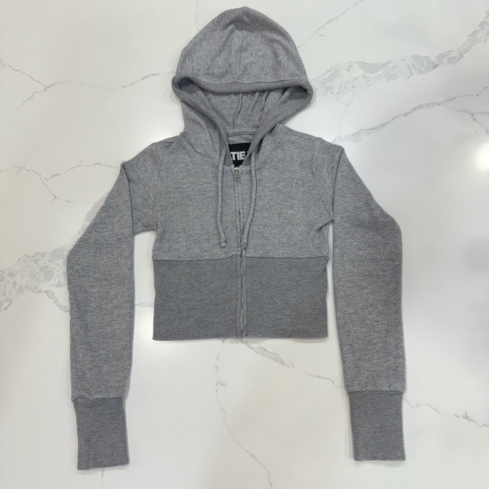 KATIE J NYC Girls' Tween Hacci Knit Zip Hoodie